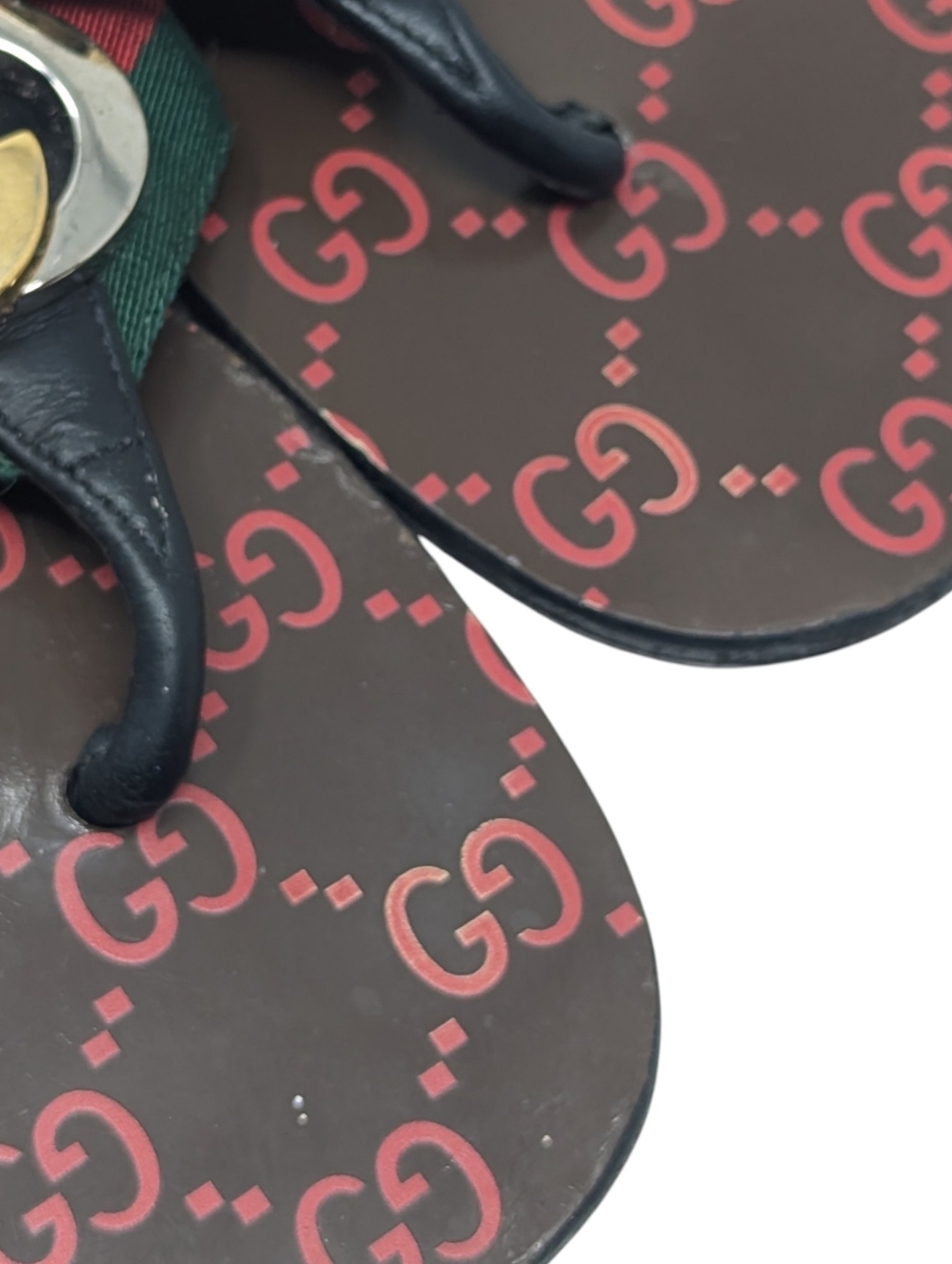 Gucci Kika Interlocking GG Thong Flip Flop Sandal Size EU 39 - Picture 5 of 12